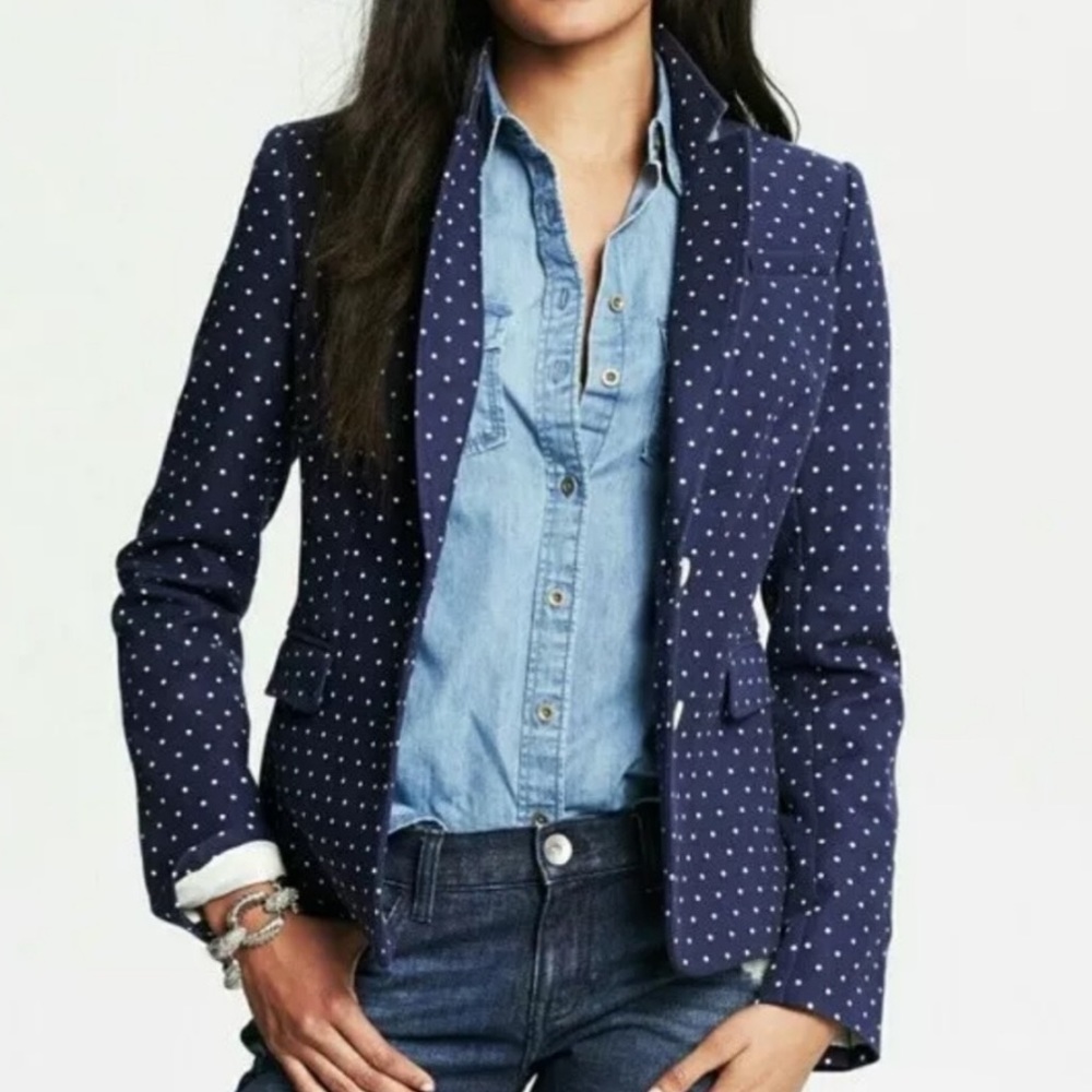 BR Polka Dot Blazer sz6 - Picture 3 of 8